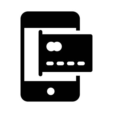 online glyph düz simgesi 