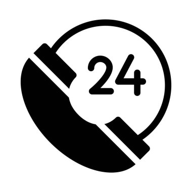 destek glyph düz simgesi