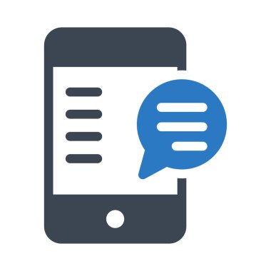 ileti glif renk simgesi 