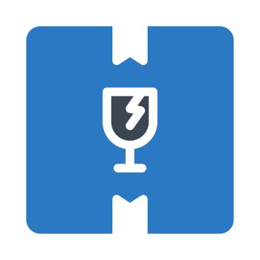 karton glyph renk simgesi 