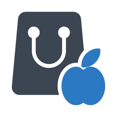 alışveriş glif renk simgesi 