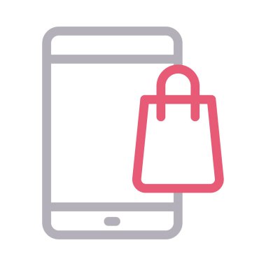 çanta renk çizgisi simgesi 