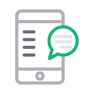 ileti renk çizgisi simgesi 