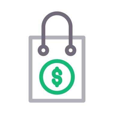 alışveriş renk çizgisi simgesi 