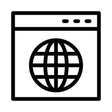 tarayıcı ince çizgi simgesi 