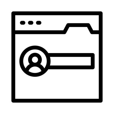 tarayıcı ince çizgi simgesi 