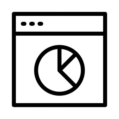 web sayfası ince çizgi simgesi