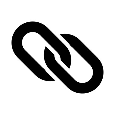 bağlantı glyph düz simgesi