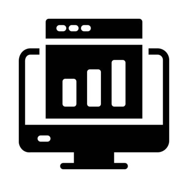 tarayıcı glyph düz simgesi