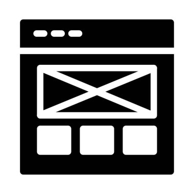 tasarım glyph düz simgesi