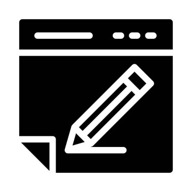 glyph düz simgesi yazmak