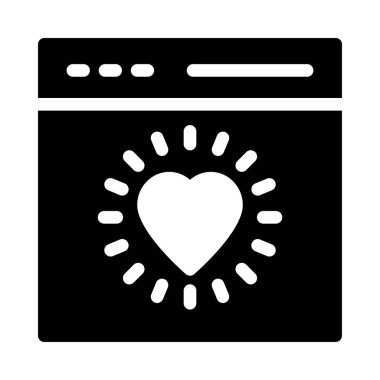 glyph düz simgesi gibi