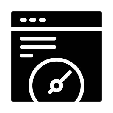 hız glyph düz simgesi