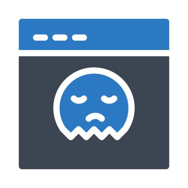 tarayıcı glif renk vektör simge