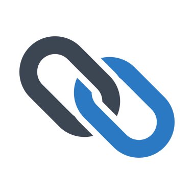 bağlantı glyph renk vektör simgesi