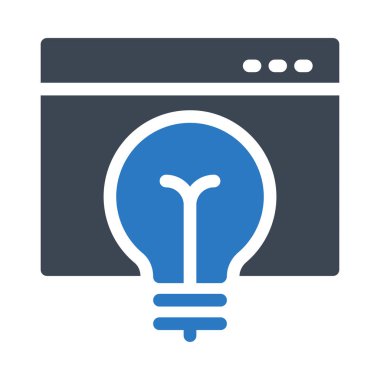 fikir glyph renk vektör simgesi