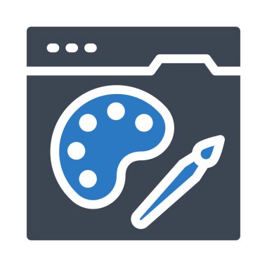 web sayfası renk çizgisi simgesi