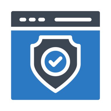 web koruma renk çizgisi simgesi