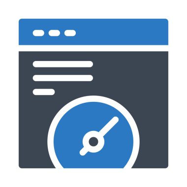 web hız renk çizgisi simgesi