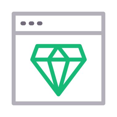 web internet renk çizgisi simgesi