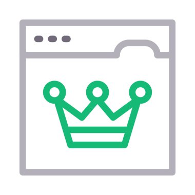 web ödül renk çizgisi simgesi