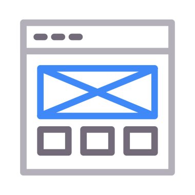 web tasarım renk çizgisi simgesi