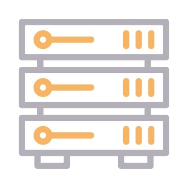 veritabanı renk çizgisi simgesi