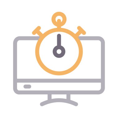 geri sayım renk çizgisi simgesi