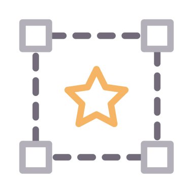 resim tahtası renk çizgisi simgesi