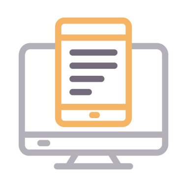 web mobil renk çizgisi simgesi