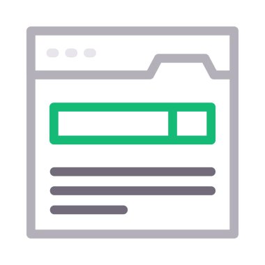 web tarayıcısı renk çizgisi simgesi