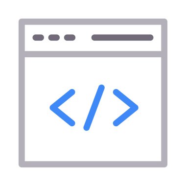 web programlama renk çizgisi simgesi