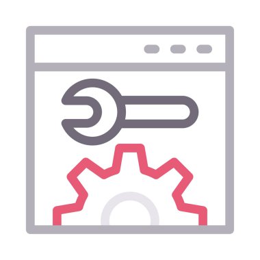 web ayarı renk çizgisi simgesi