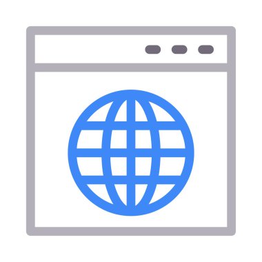 web sayfası renk çizgisi simgesi