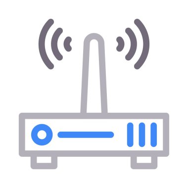 web modem renk çizgisi simgesi