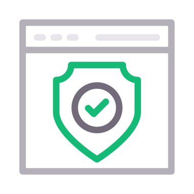  web koruma renk çizgisi simgesi