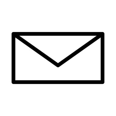 İleti ince çizgi simgesi