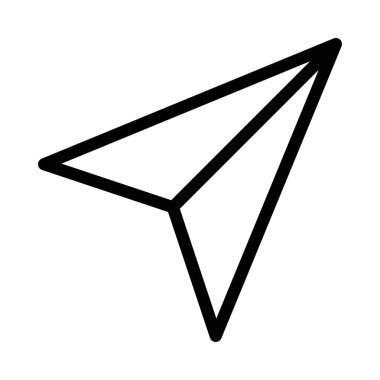 İleti ince çizgi simgesi