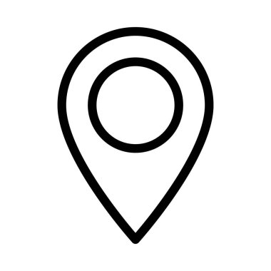 konum ince çizgi simgesi