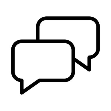 konuşma ince çizgi simgesi