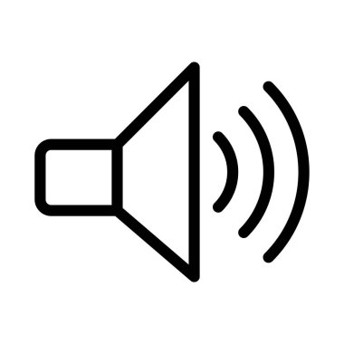 hacim ince çizgi simgesi