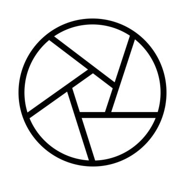 Kamera ince çizgi simgesi