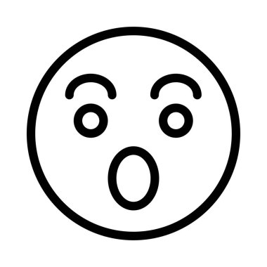 emoji ince çizgi simgesi