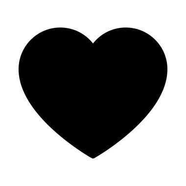 favori glyph düz simgesi