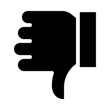 başparmak glyph düz simgesi