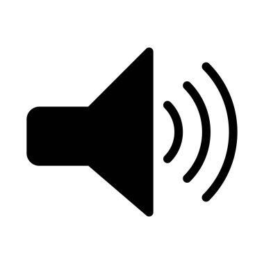 hacim glyph düz simgesi