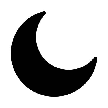 uyku glyph düz simgesi