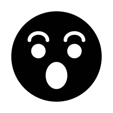 emoji glyph düz simgesi