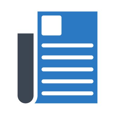 Kağıt glif renk simgesi