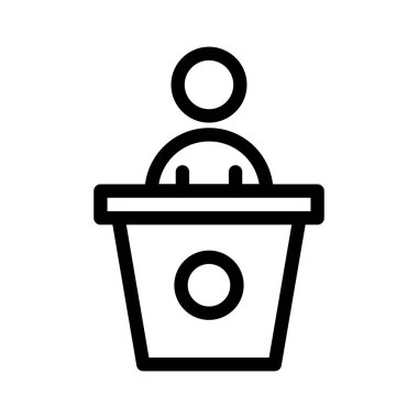 sunu ince çizgi simgesi